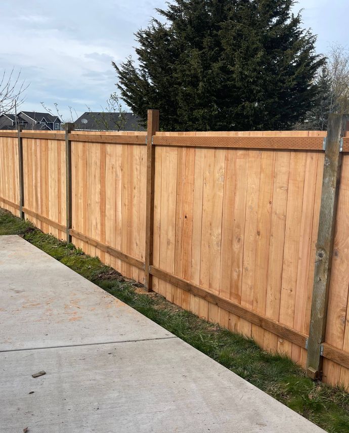 custom fences done for a home