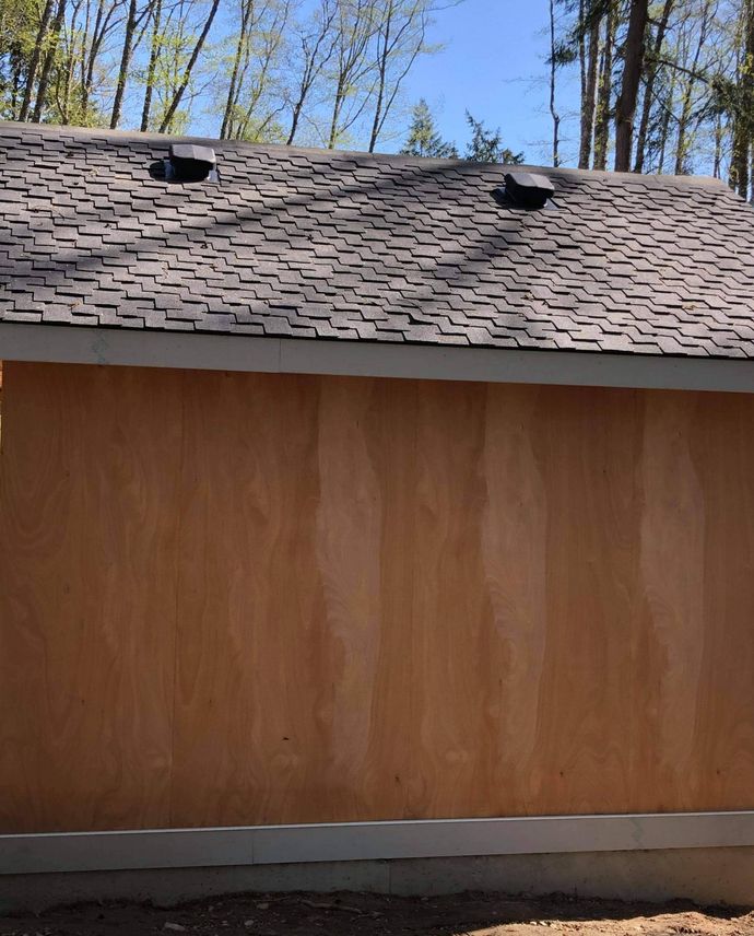 roofing on a home